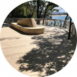 Timber Sunshine Coast - noosa deck and seat