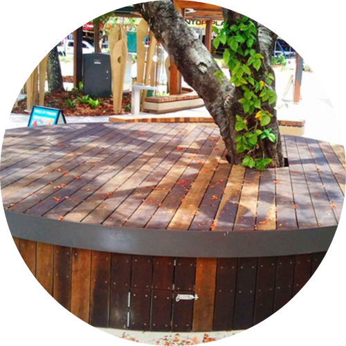 Timber Sunshine Coast - deck with tree