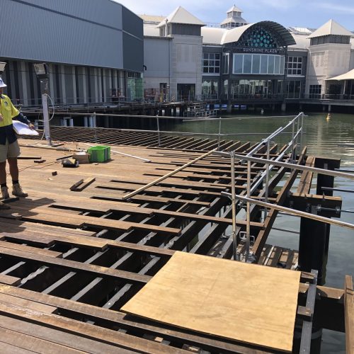 decking Brisbane- team building a deck